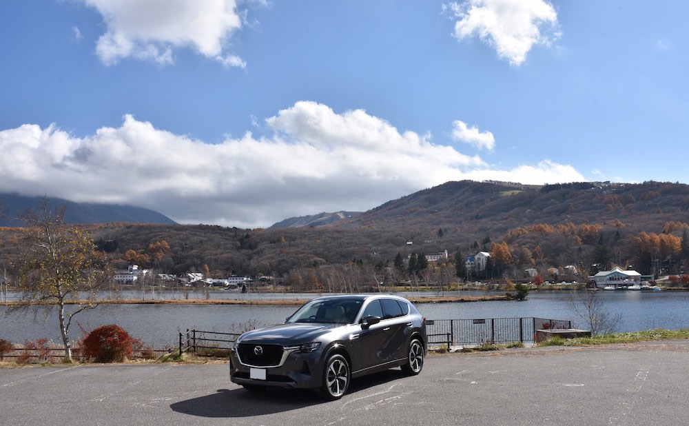 車の写真撮影スポット：白樺湖（長野県茅野市）