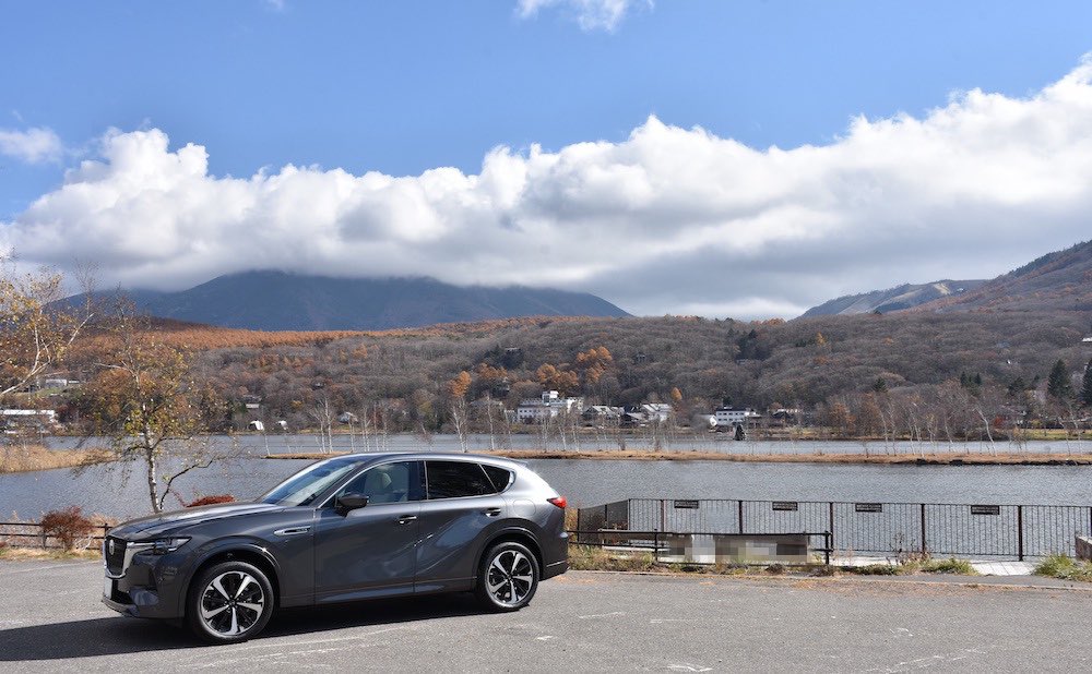 車の写真撮影スポット：白樺湖（長野県茅野市）