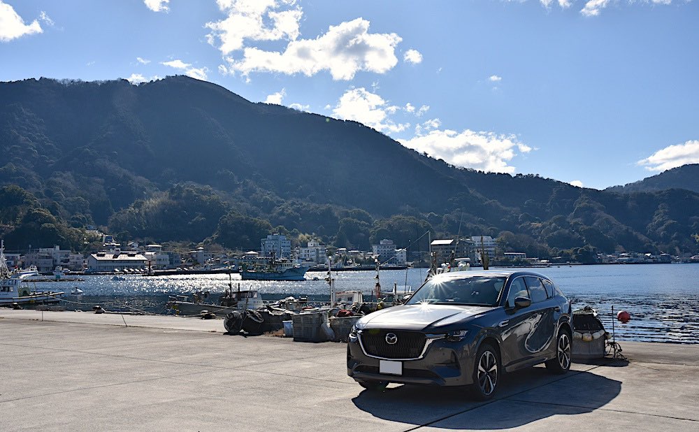 車の写真撮影スポット：内浦湾（静岡県沼津市）