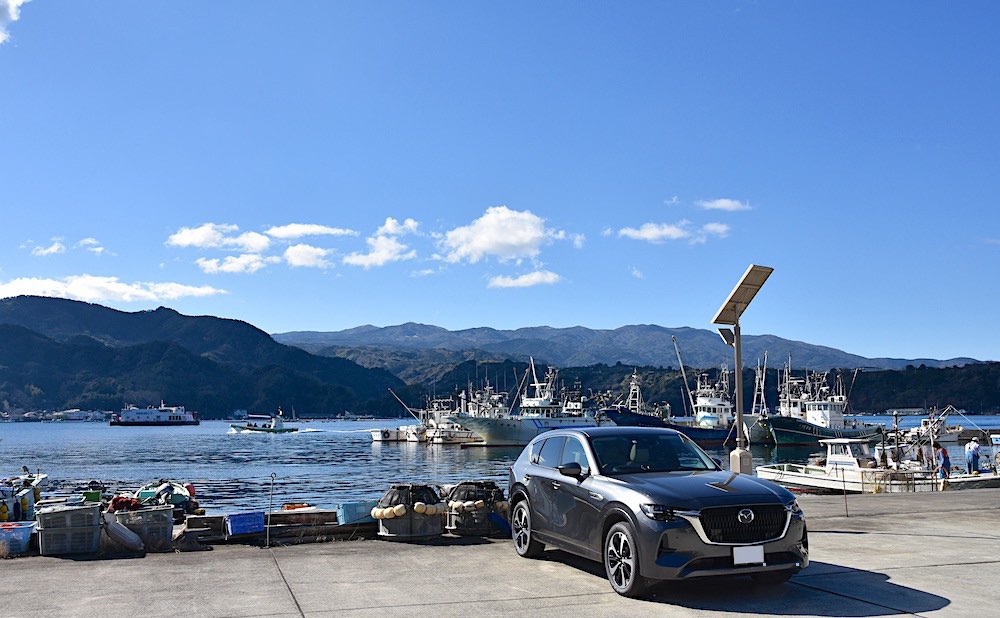 車の写真撮影スポット：内浦湾（静岡県沼津市）