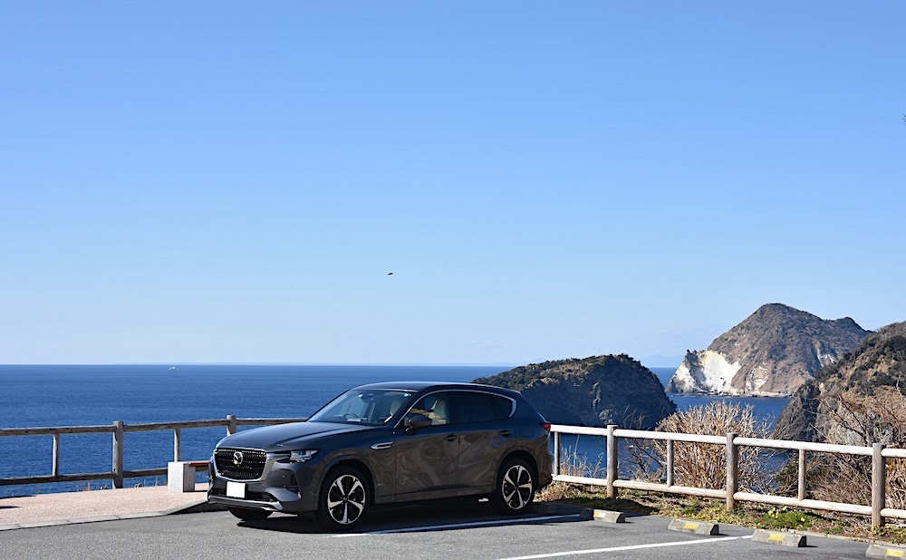 車の写真撮影スポット：あいあい岬（静岡県賀茂郡南伊豆町）