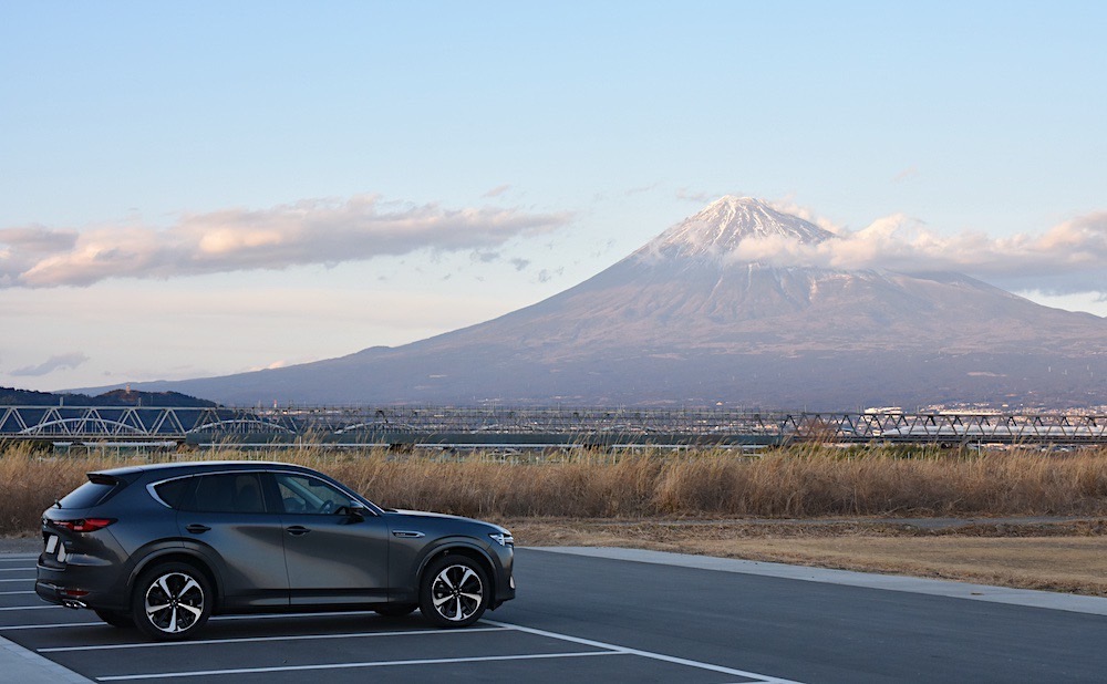 車の写真撮影スポット：富士川（静岡県静岡市）