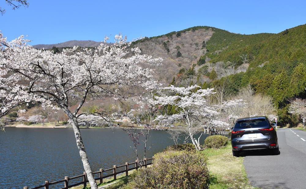 車の写真撮影スポット：田貫湖（静岡県富士宮市）