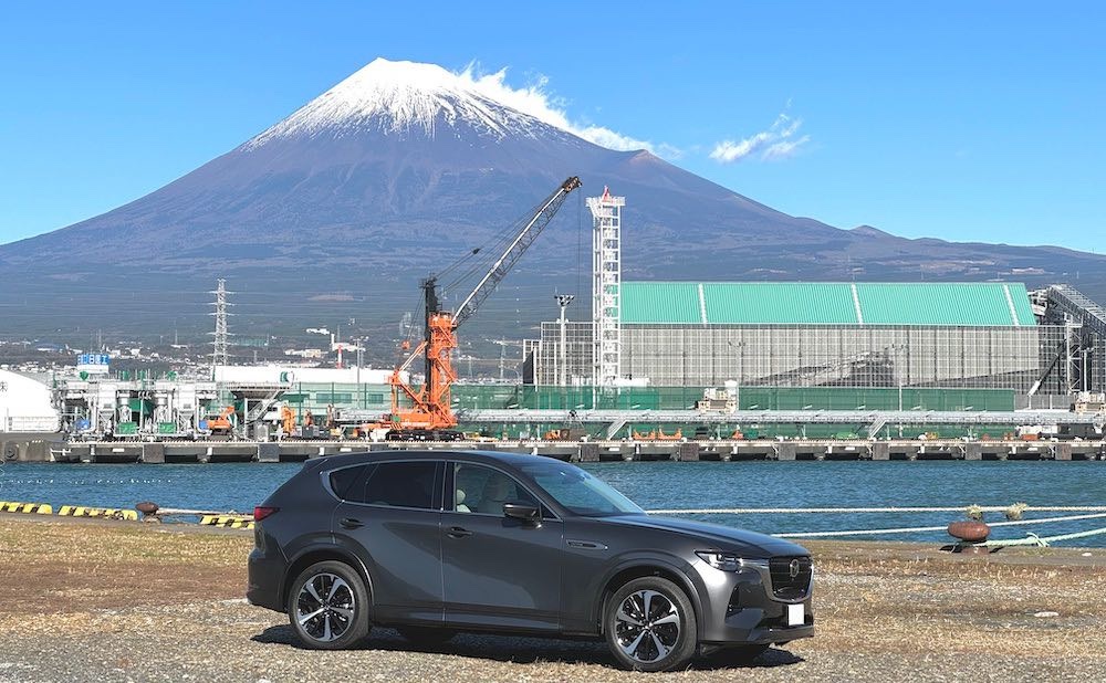 車の写真撮影スポット：田子の浦港（静岡県富士市）
