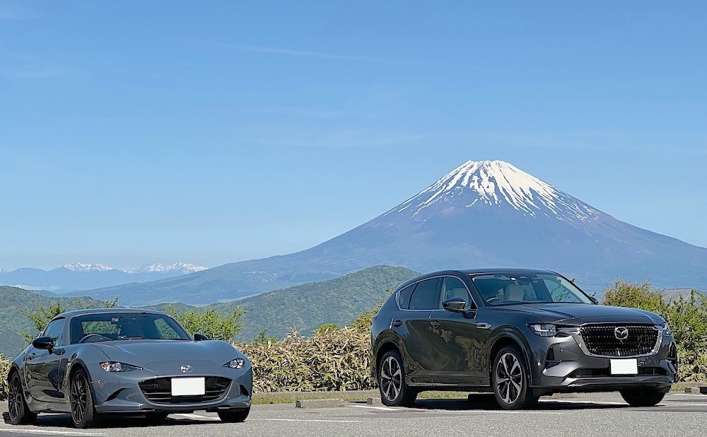 車の写真撮影スポット：大観山（神奈川県足柄下郡箱根町）