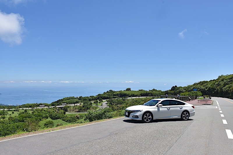 車の写真撮影スポット：伊豆スカイライン（静岡県田方郡函南町）