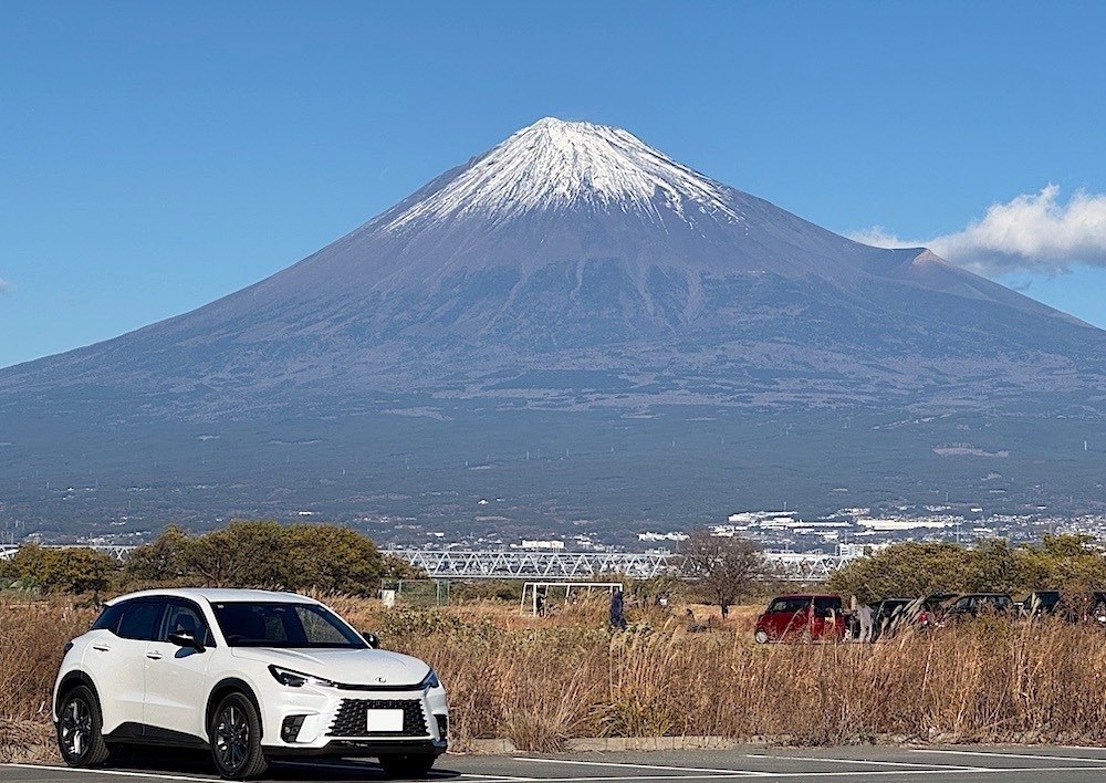 車の写真撮影スポット：富士川（静岡県静岡市）